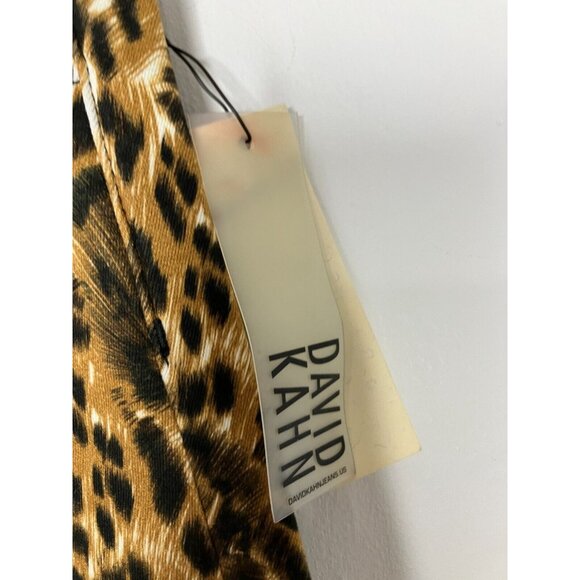 David Kahn Women's 25 Leopard Print Skinny Pants New - Picture 4 of 10
